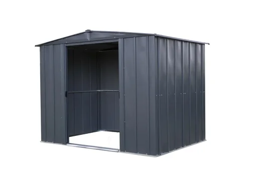 "Metallgerätehaus, grau, 254x181x191 cm image"