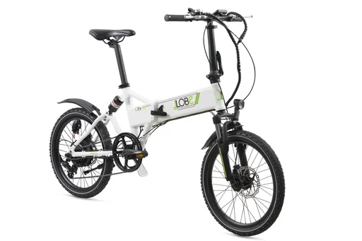 "Alu E-Bike Faltrad 20 Zoll, Rahmenhöhe 37 cm, 7-Gang Kettenschaltung, weiß „City III“ image"