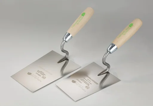 "Maurerkelle, S-Hals, 160mm, Rostfrei, Heft Naturholz image"