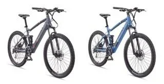 "Unisex Alu MTB E-Bike, 27,5 Zoll, 24-Gang Kettenschaltung, grau, Aufsteiger M935 Fully image"