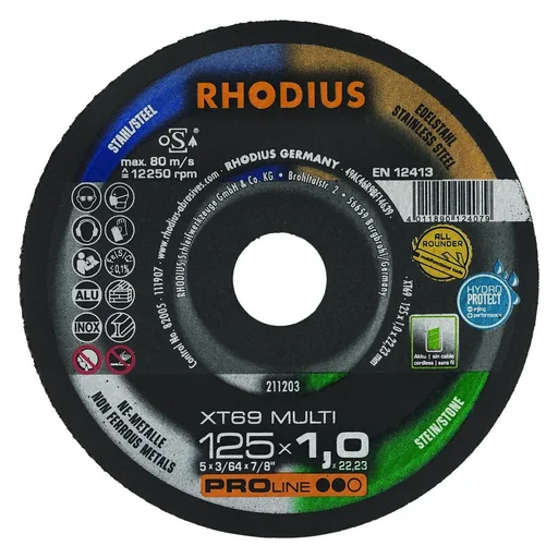 "Trennscheibe XT69 Multi für alle Materialien, 125 x 1 x 22,23 mm, 10 Stück image"