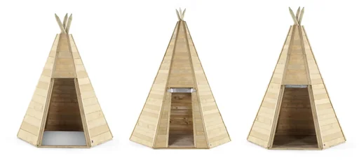 "Holz Tipi Hideaway 330, Outdoor-Tipi für Kinder aus Holz, Spielzelt, 3,30 m hoch, natur image"