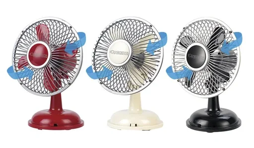 "Tischventilator Retro Fan rot image"