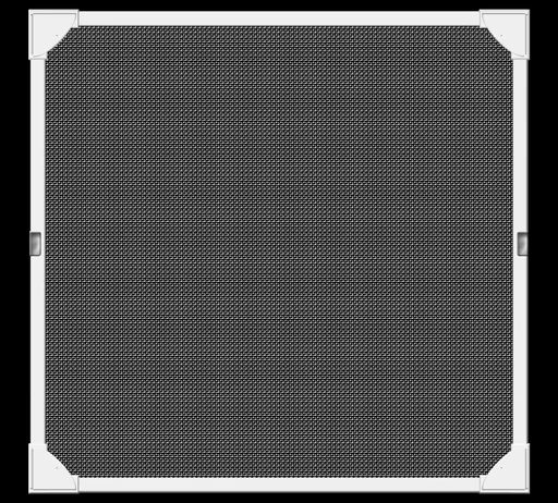 "Fliegengitter-Magnetrahmen mit Fiberglasgewebe, Farbe weiß, 120 x 120 cm image"