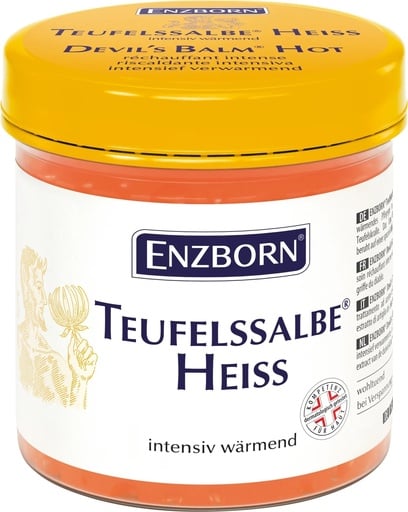 "ENZBORN Teufelssalbe Heiß – wärmendes Pflege-Gel mit Teufelskralle & Brennnessel, 200 ml Dose image"
