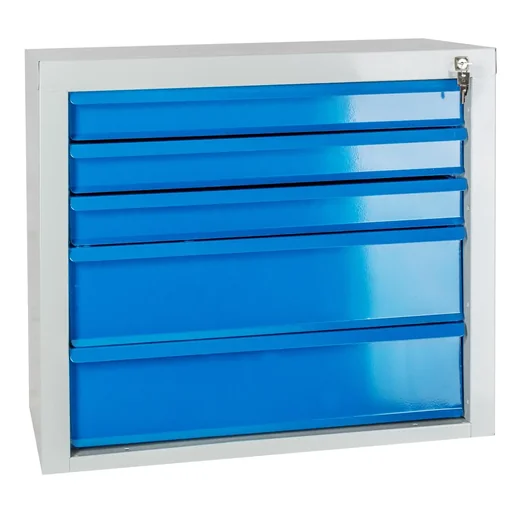 "Schubladenschrank / Werkzeugschrank mammut, 5 Schubladen, RAL7035 / 5012 image"