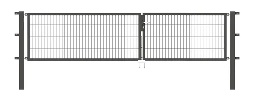 "Doppeltor Flexo mit Zubehör, anthrazit, Breite 350 cm, Höhe 80 cm, PF: 80x80 cm image"