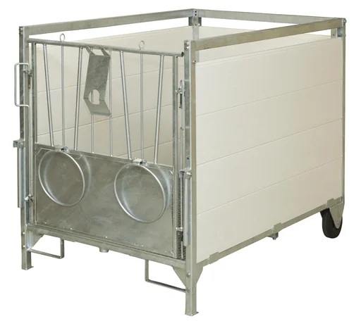 "Kälberbox, groß 160 cm x 100 cm inklusive Dach image"