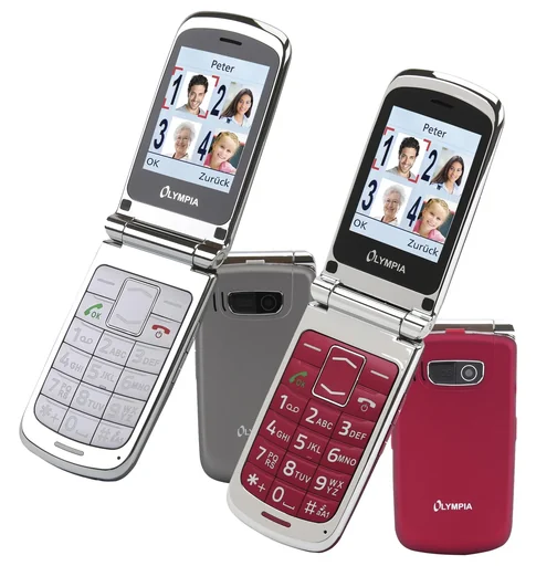 "Großtasten Klapphandy in silber image"