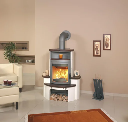 "Kaminofen - Avenso ECOplus 8 kW - Kacheln jola-braun/stone image"