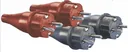 Vollgummi Stecker - 2 Stück mit Schutzkontakt IP44 - rot