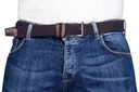 Stretchgürtel für Herren, superelastisch 3cm breit, Farbe braun