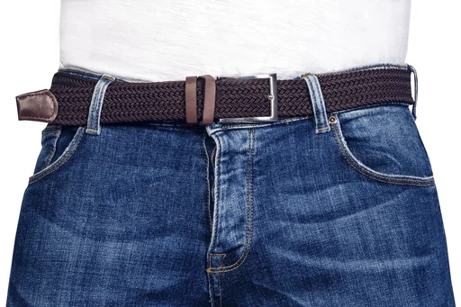 "Stretchgürtel für Herren, superelastisch 3cm breit, Farbe braun image"