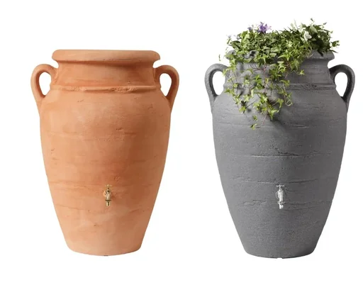 "2 in 1 Regentonne "Antik Amphore" - 250 L, terrakotta image"