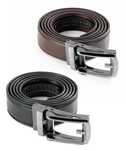 "Automatik Click Gürtel, Leder, Farbe braun image"