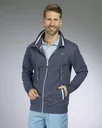 Sweatjacke, Farbe marine/melange, Gr.L