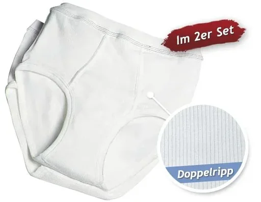 "Sportslip, Doppelripp, 2er Pack, weiß, Gr. 6 image"