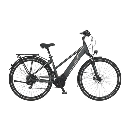 "Damen E-Bike Trekking, 28 Zoll, Rahmengröße 49 cm,10-Gang Kettenschaltung, schiefergrau matt, VIATOR 5.0i image"