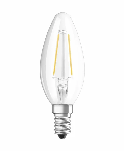 "LED CLASSIC B25 Filament Lampe in Kerzenfom mit 2,5W E14, warmweiß, klar image"