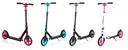 NL 205 Tretroller, 205 mm, ABEC 7, höhenverstellbar, Frontfederung, Klappmechanismus, schwarz-rot
