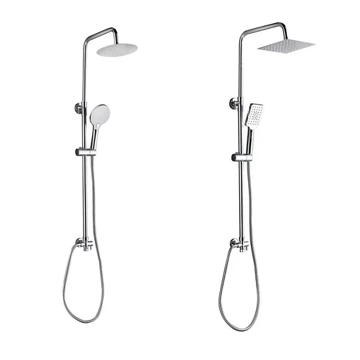 "Duschsystem Bayala Round Duschsäule mit Regendusche Ø 20 cm Duschgarnitur Dusch-Set image"