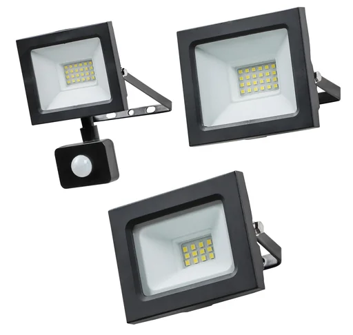 "LED Außenstrahler schwarz, 20W 1500 Lumen image"