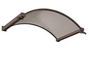 Rundbogenvordach Typ NO Bronce, 1600 x 900 x 300 mm, Farbe braun