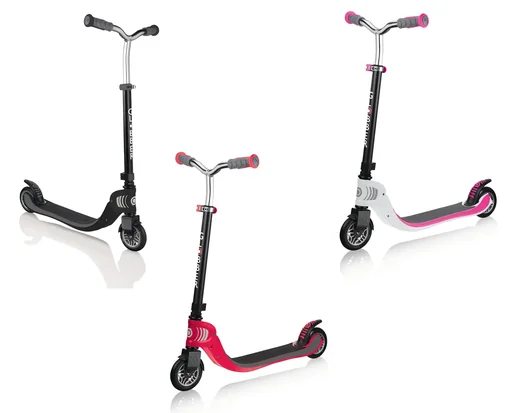 "FLOW FOLDABLE 125   Tretroller, 125 mm, ABEC 5, höhenverstellbar, Klappmechanismus, schwarz-grau image"