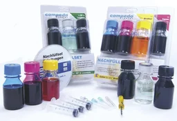 Lexmark schwarz: 120 ml Tinte schwarz + 50 ml Druckkopfreiniger