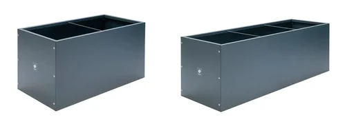 "Metall Hochbeet Pflanzkasten 100x50x50 cm Anthrazit image"