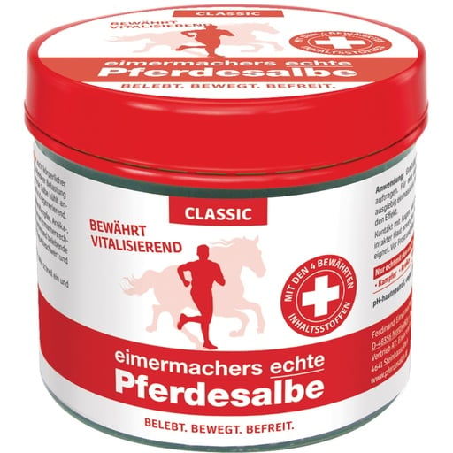 "eimermachers echte Pferdesalbe Classic – kühlendes Gel für Menschen mit Kampfer & Arnika, 200 ml Dose image"