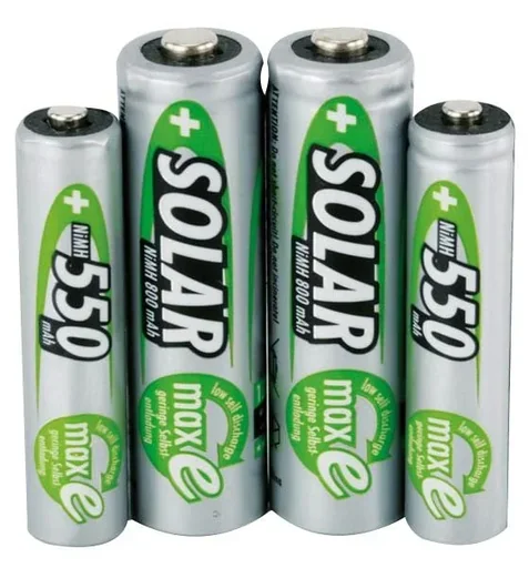 "Solar NiMH Micro (AAA) Akku mit 550 mAh und maxE Technologie - 2 Stück image"