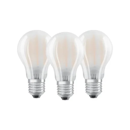 "BASE RETRO LED Lampe mit 7 Watt, E27, warmweiß, matt - 3 Stück image"