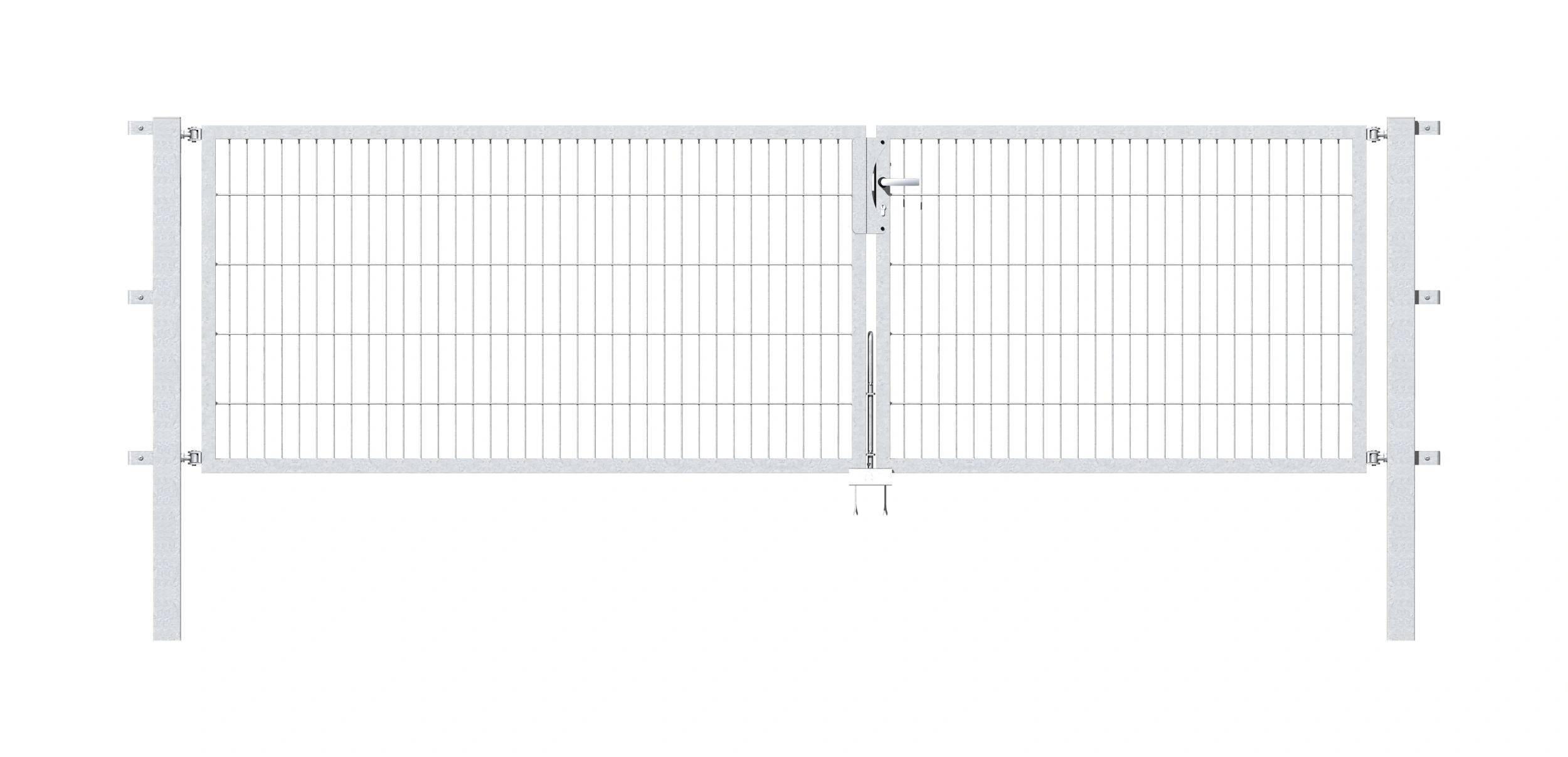 Doppeltor Flexo mit Zubehör, feuerverzinkt, Breite 350 cm, Höhe 100 cm, PF: 80x80cm