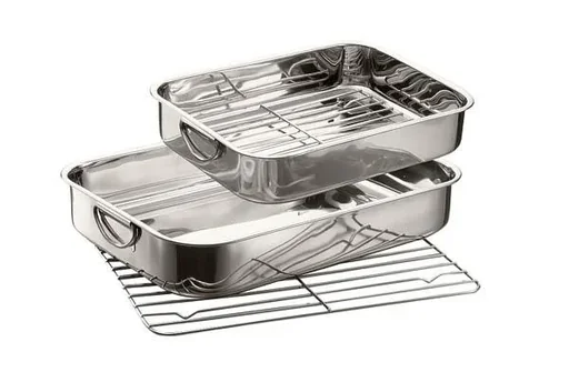 "Multifunktions-Backofenbräter, mittel, 35 x 25 cm mit Gittereinsatz image"