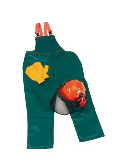 "Schnittschutz Sicherheits Starter Set: Hose Gr.52, Helm, Handschuhe image"