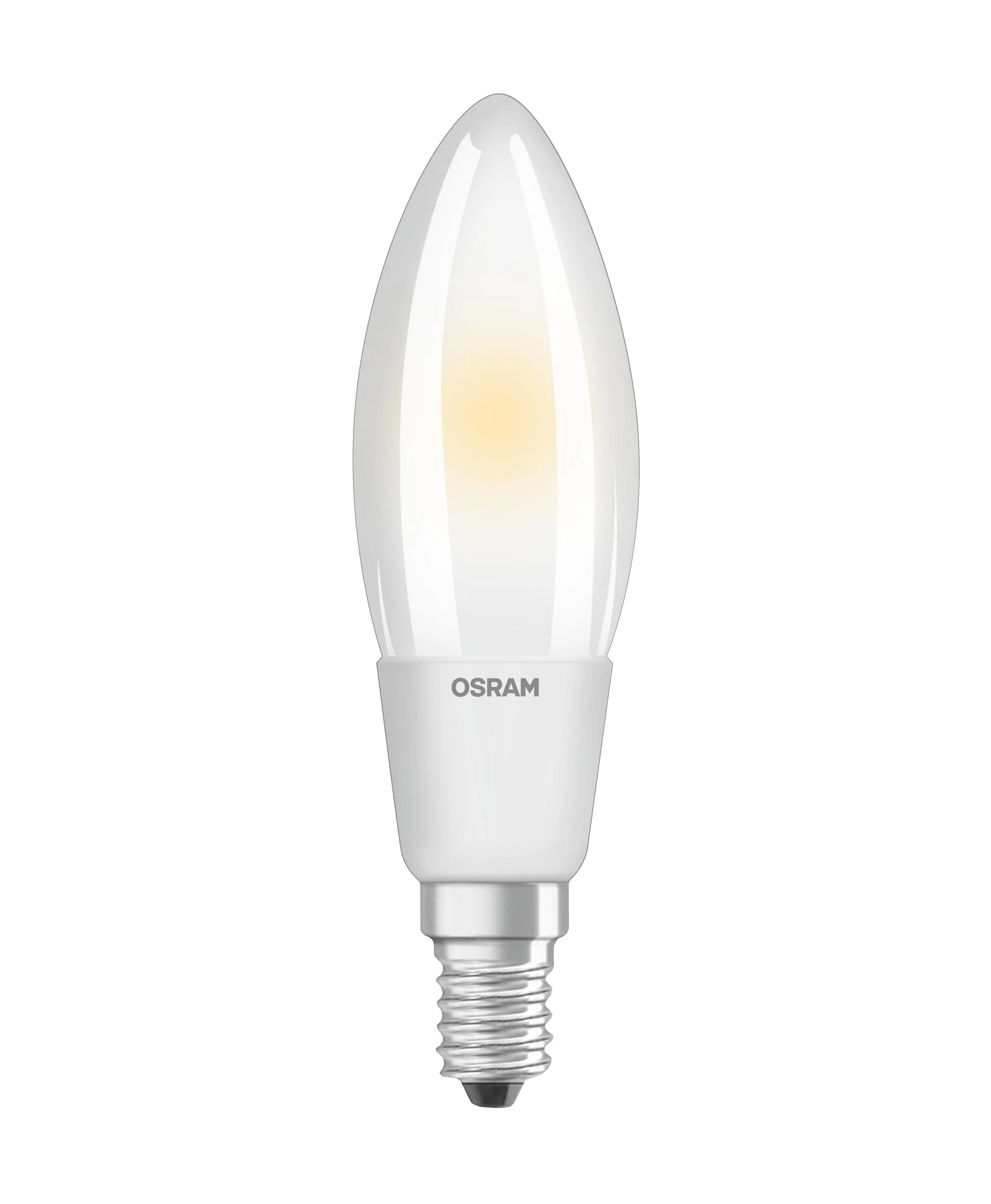LED SUPERSTAR RETROFIT Kerze mit 6,5 Watt, E14, warmweiß, matt, dimmbar