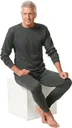Thermo Unterhemd, langarm, anthrazit, Gr. 2XL