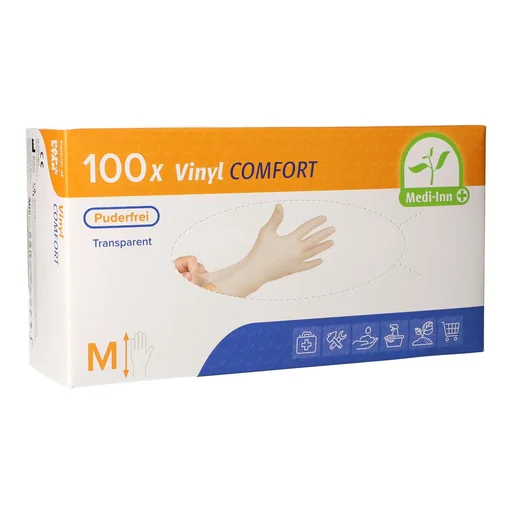 "Handschuhe, Vinyl, puderfrei, 100 Stück, Gr. M image"