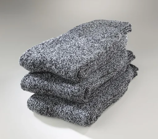 "Outdoor Socken im 3er Pack, schwarz meliert, Größe 43/46 image"