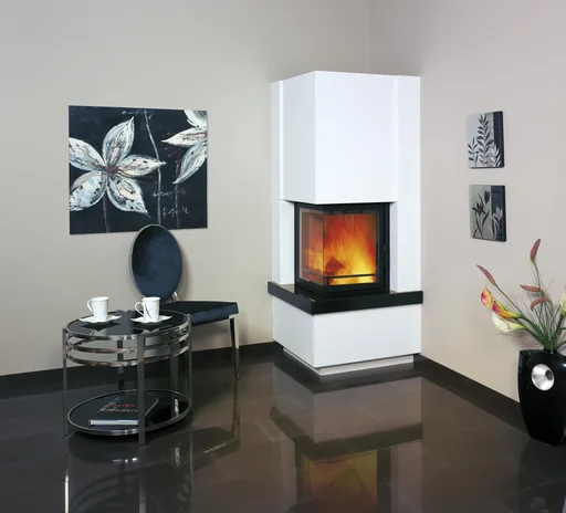 "Kaminbausatz Easy 500 Zeitbrand 8 kW Sims naturschwarz image"