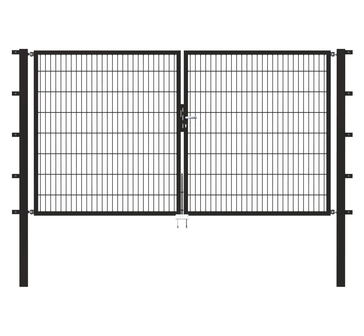 Doppeltor Flexo mit Zubehör, anthrazit, Breite 400 cm, Höhe 120 cm, PF: 8x8 cm