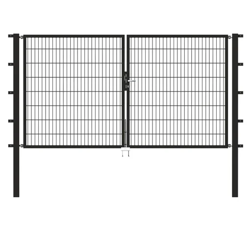 "Doppeltor Flexo mit Zubehör, anthrazit, Breite 400 cm, Höhe 120 cm, PF: 8x8 cm image"