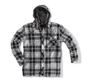 Kapuzenhemd TEXAS, schwarz-grau, Gr. XXXL