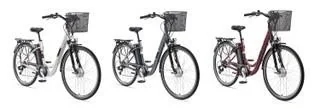 "Unisex Alu-City E-Bike, 28 Zoll, 7-Gang Kettenschaltung, weinrot, Multitalent RC822 image"