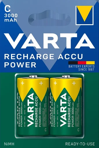 "RECHARGE Power Baby C NiMH Akku mit 3000mAh - 2 Stück image"