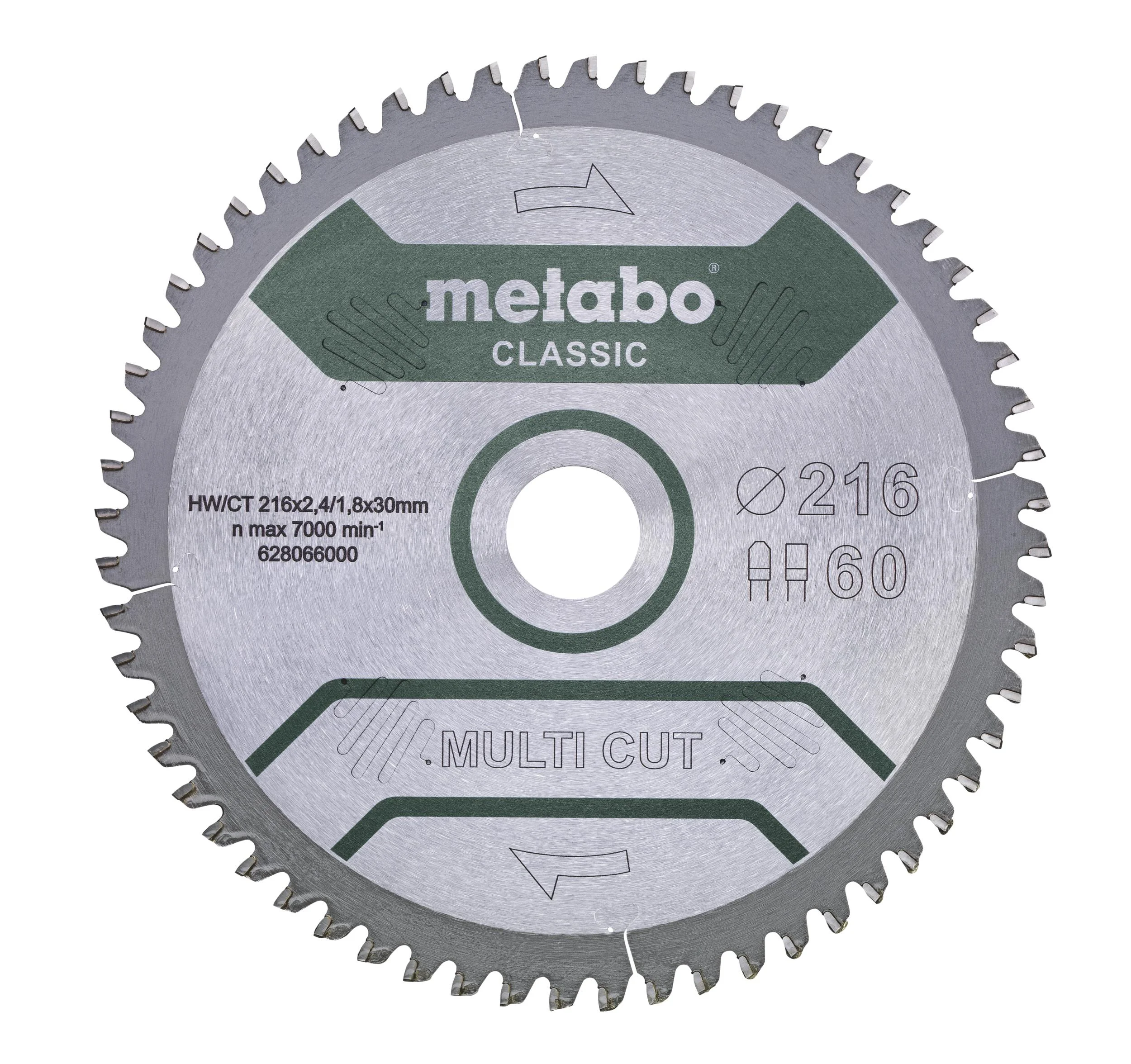 Sägeblatt "multi cut - classic", 254 x 2,6 / 1,8 x 30, 5°neg.