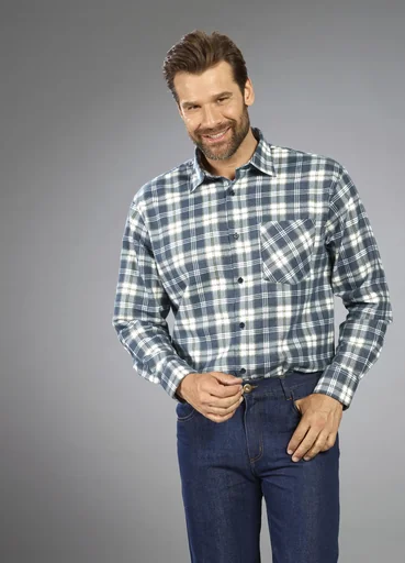 "Flanellhemd kariert, Länge 85cm, Gr. 39/40, farblich sortiert image"