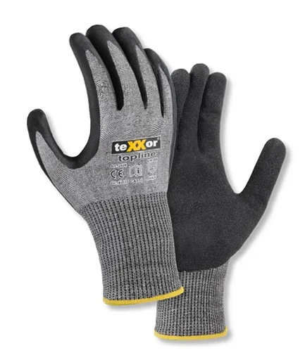 "Schnittschutz-Strickhandschuhe besandete Nitrilbeschichtung Gr. 10 image"