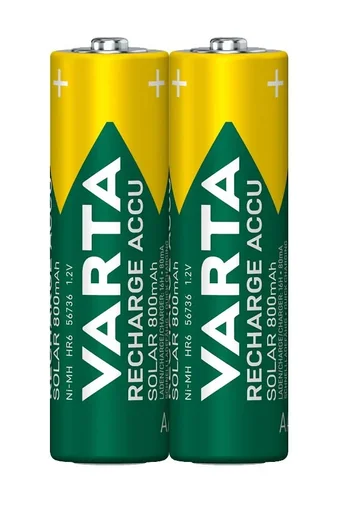 "RECHARGE ACCU Solar Mignon (AA) Akku mit 800mAh - 2 Stück image"
